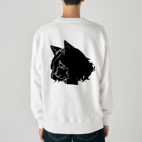 【文字入れ可能受注生産】キツネの女の子 メイド ケモナー ヘビーウェイトスウェット 【文字入れ可能受注生産】キツネの女の子 メイド ケモナー ヘビーウェイトスウェット