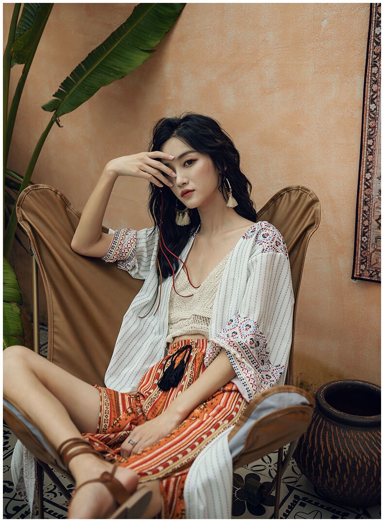 レディース アウター カーディガン コート ロング丈 長袖 フレアスリーブ 透け感 シースルー