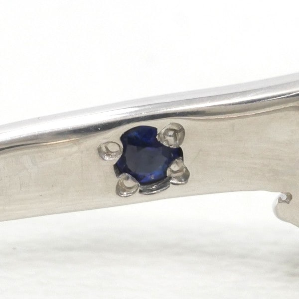 PT950 リング 12.5号 ダイヤ 0.406 VVS2 0.088 サファイア 鑑定書 中古 PT950 リング 12.5号 ダイヤ 0.406 VVS2 0.088 サファイア 鑑定書 中古