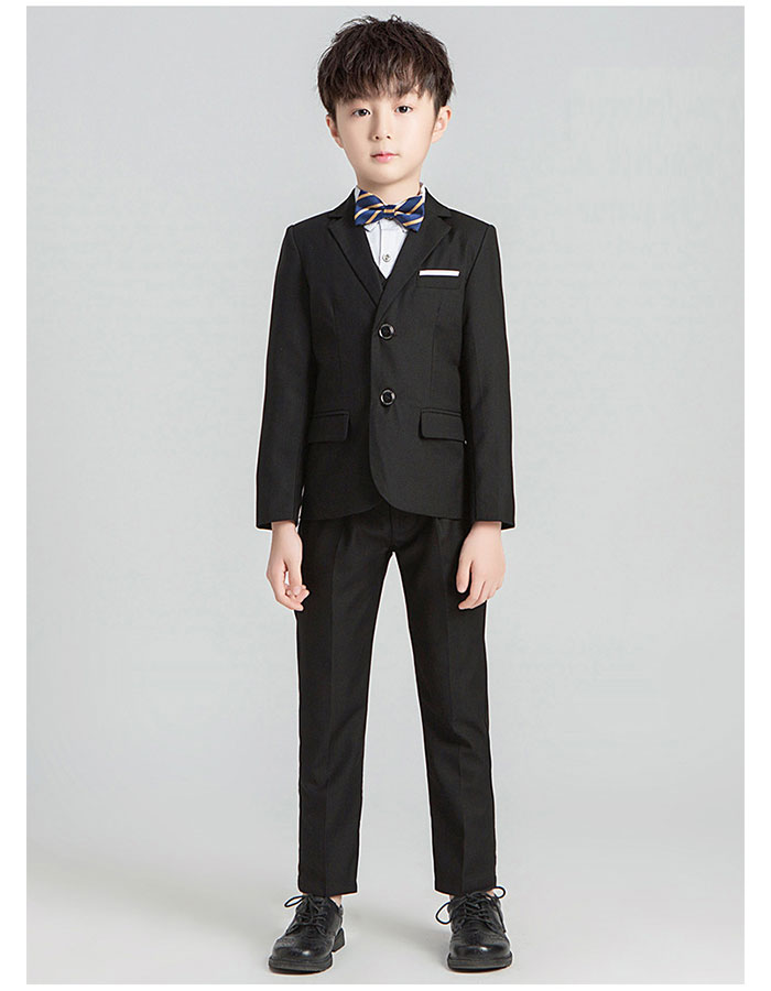 ジャケットパンツベストネクタイの4点セットブラックネイビーキッズベビーマタニティキッズファッション