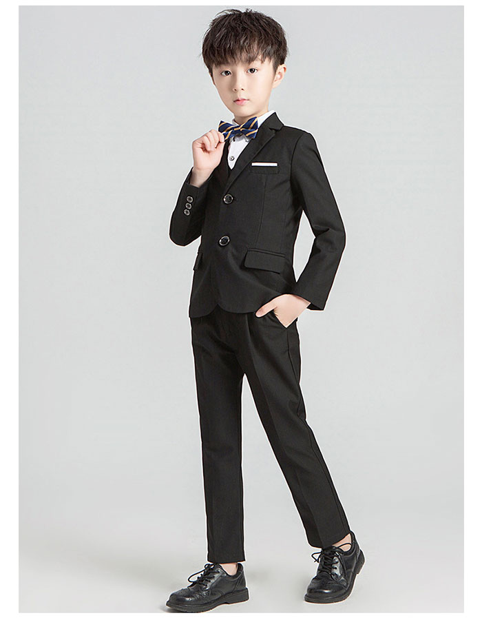 ジャケットパンツベストネクタイの4点セットブラックネイビーキッズベビーマタニティキッズファッション