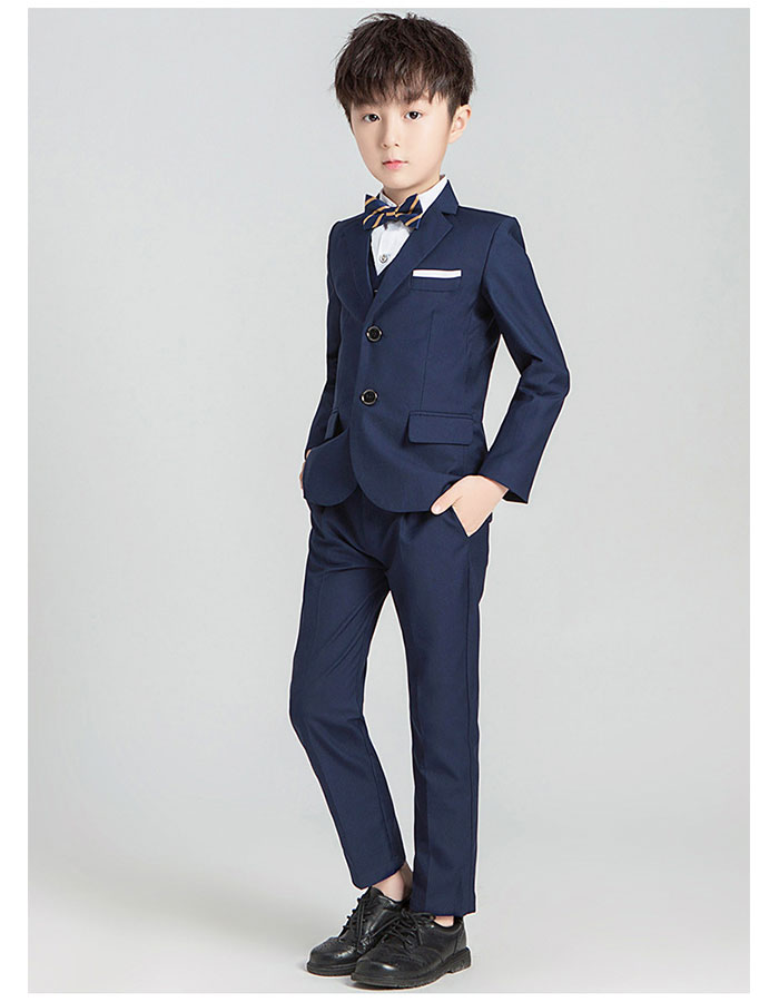 ジャケットパンツベストネクタイの4点セットブラックネイビーキッズベビーマタニティキッズファッション