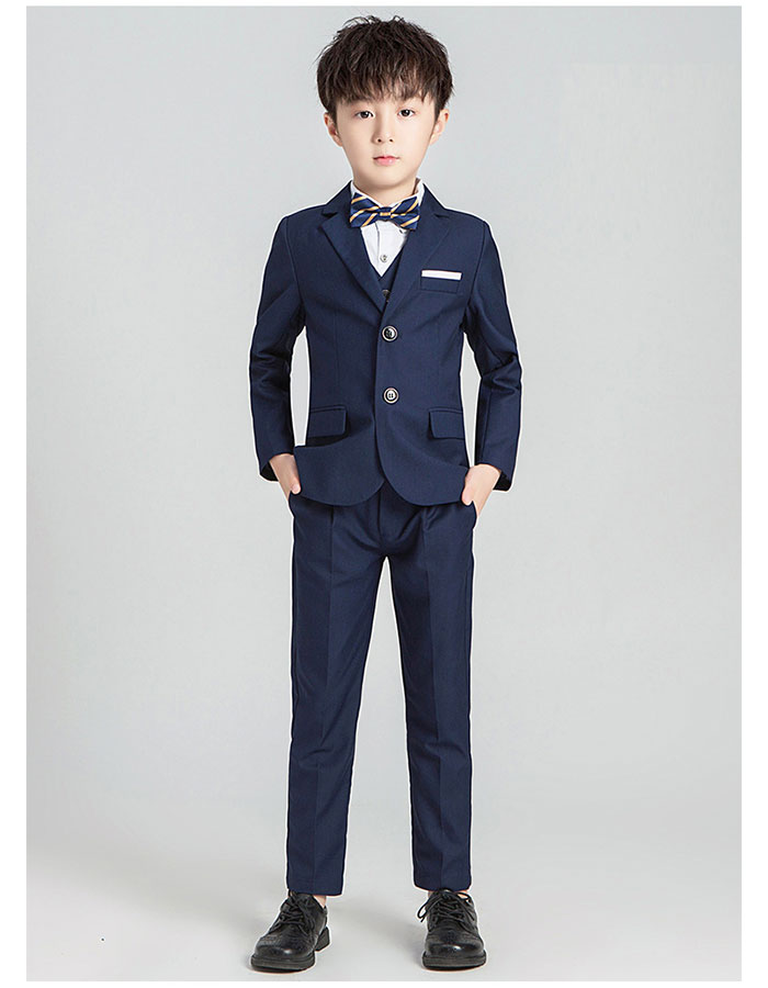 ジャケットパンツベストネクタイの4点セットブラックネイビーキッズベビーマタニティキッズファッション