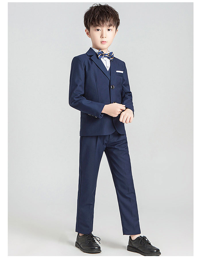 ジャケットパンツベストネクタイの4点セットブラックネイビーキッズベビーマタニティキッズファッション
