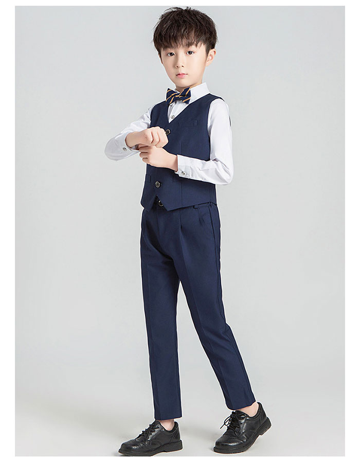 ジャケットパンツベストネクタイの4点セットブラックネイビーキッズベビーマタニティキッズファッション
