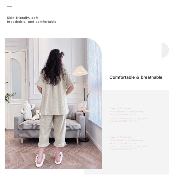 大きいサイズ パジャマ レディース 綿100％ ダブルガーゼ ぽっちゃり 前開き 半袖 ガーゼ 春 夏 上下セット 大人用 ルームウェア ピンク グリーン コットン 可愛い かわいい マタニティ 入