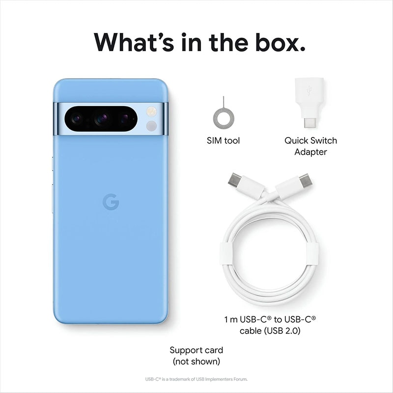 Pixel 8 Pro 5G Nano-SIM および eSIM US/TW バージョン （関税はお客様のご負担となります）