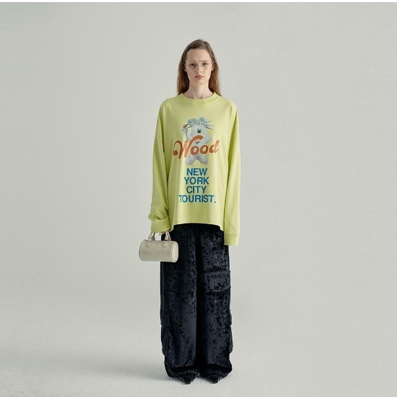 【MARGESHERWOOD】 LOG BAG : CREAM BEIGE CRINKLE