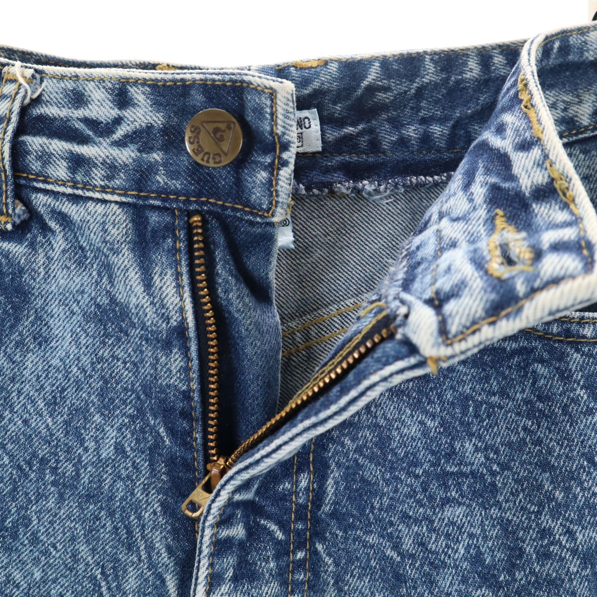 90s georges marciano USA製 オールド ケミカルウォッシュ テーパードデニムパンツ w30 ジーンズ レディース 古着