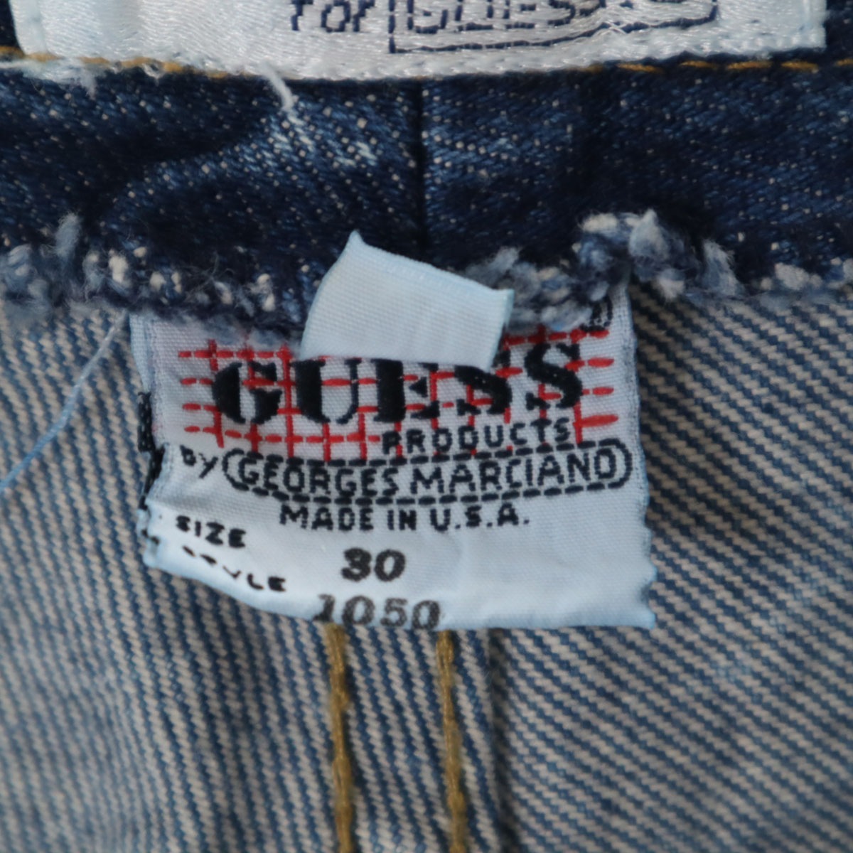 90s georges marciano USA製 オールド ケミカルウォッシュ テーパードデニムパンツ w30 ジーンズ レディース 古着