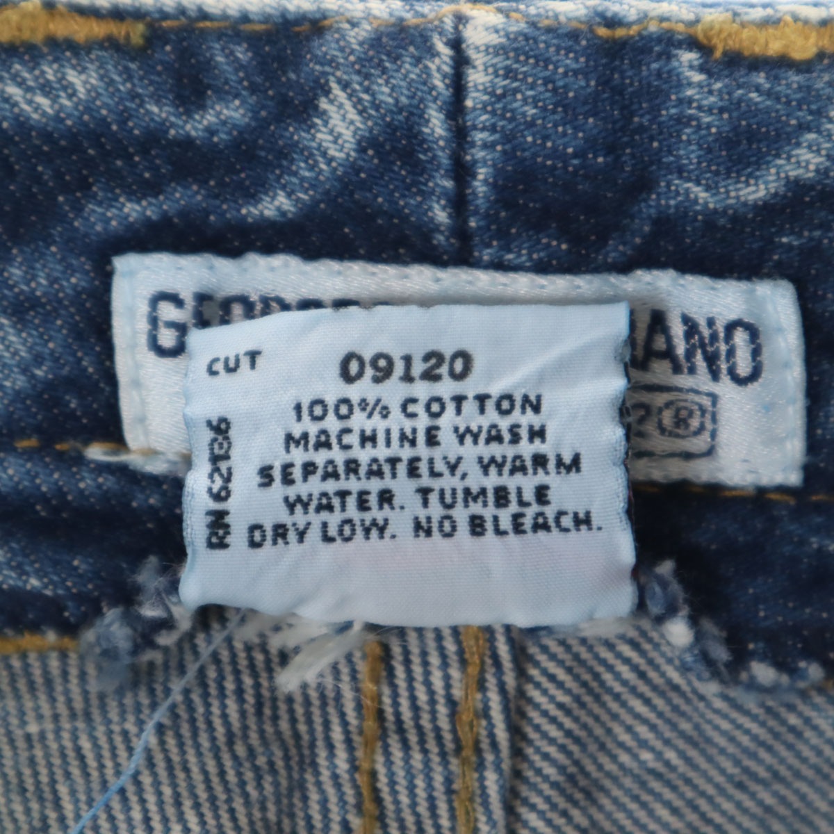 90s georges marciano USA製 オールド ケミカルウォッシュ テーパードデニムパンツ w30 ジーンズ レディース 古着