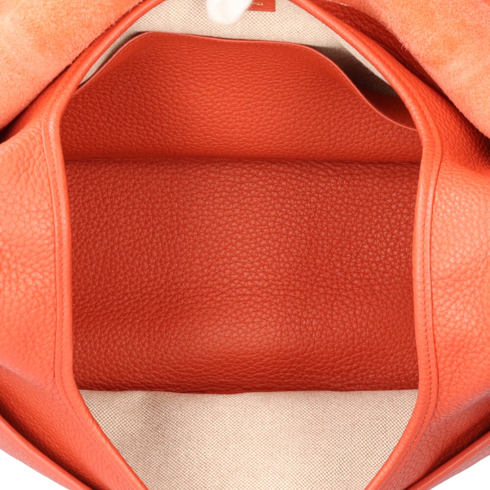 エルメス ブールラング ショルダーバッグ トリヨンクレマンス オレンジ HERMES 中古 美品