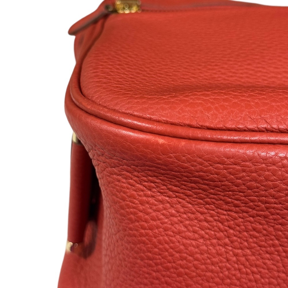 エルメス ブールラング ショルダーバッグ トリヨンクレマンス オレンジ HERMES 中古 美品