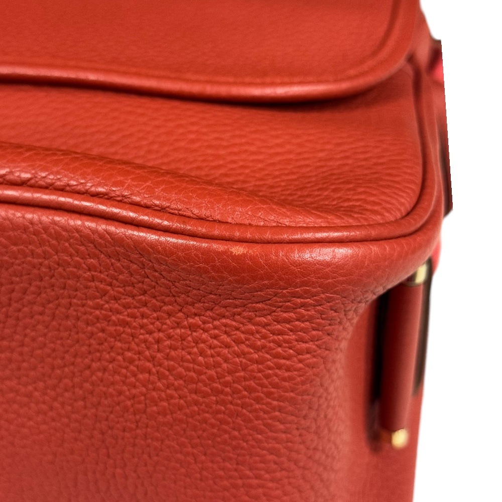 エルメス ブールラング ショルダーバッグ トリヨンクレマンス オレンジ HERMES 中古 美品