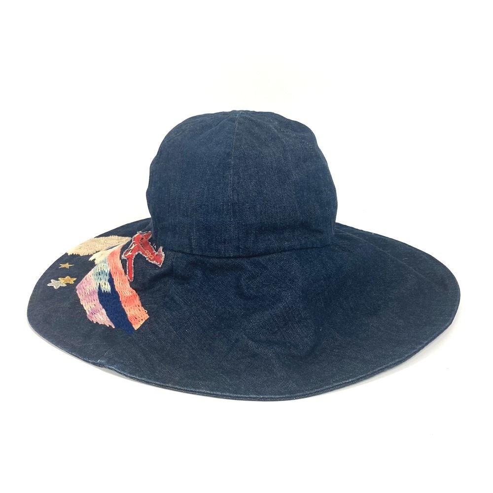 ハット 夜間飛行 デニム ハット帽 帽子 バケットハット ボブハット コットン ブルー ハット 夜間飛行 デニム ハット帽 帽子 バケットハット ボブハット コットン ブルー