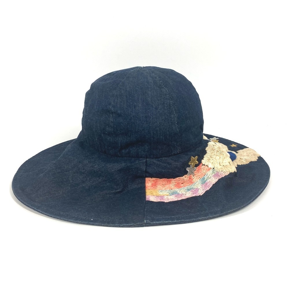 ハット 夜間飛行 デニム ハット帽 帽子 バケットハット ボブハット コットン ブルー ハット 夜間飛行 デニム ハット帽 帽子 バケットハット ボブハット コットン ブルー