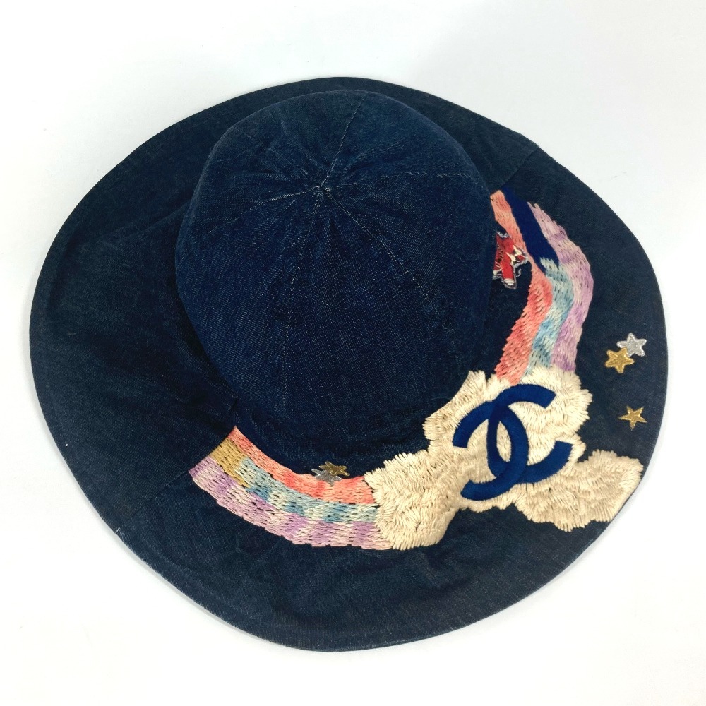 ハット 夜間飛行 デニム ハット帽 帽子 バケットハット ボブハット コットン ブルー ハット 夜間飛行 デニム ハット帽 帽子 バケットハット ボブハット コットン ブルー