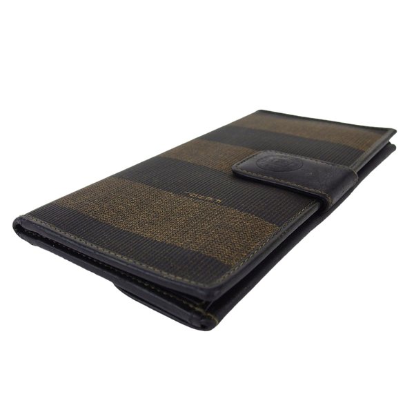 長財布 Wホック 財布 ペカン レディース メンズ ブラック ベージュ 中古