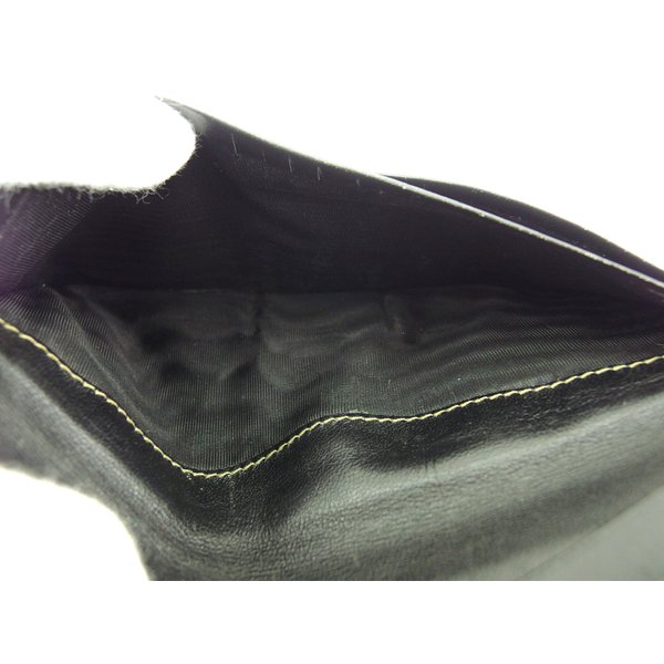 長財布 Wホック 財布 ペカン レディース メンズ ブラック ベージュ 中古