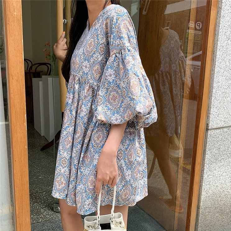 ワンピース ひざ上 シャツワンピース 花柄ワンピース レディース ミニ丈 ミニワンピース 花柄 エスニック調 Vネック 七分袖 五分袖 チュニック ドレス オーバーサイズ 大人可愛い レトロ ガーリー ワンピース ひざ上 シャツワンピース 花柄ワンピース レディース ミニ丈 ミニワンピース 花柄 エスニック調 Vネック 七分袖 五分袖 チュニック ドレス オーバーサイズ 大人可愛い レトロ ガーリー