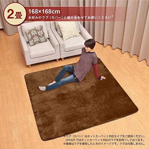ライフジョイ グ... : キッチン用品 ホットカーペット 2畳 大人気新品