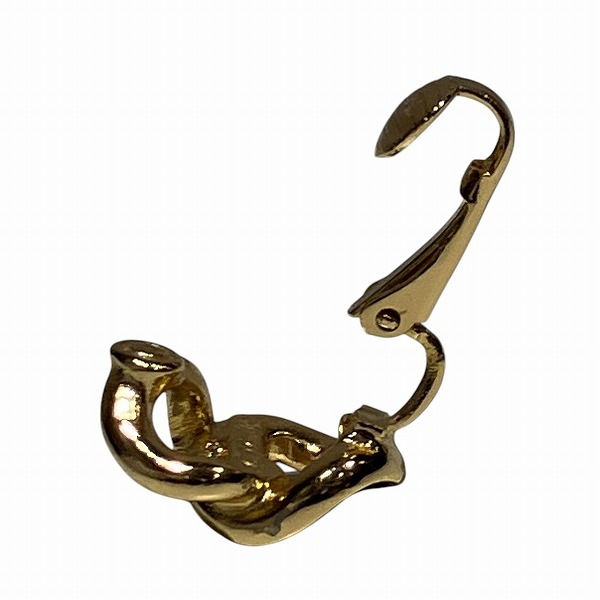 ディオール ゴールド×ブラック エナメル イヤリング レディース 【中古】