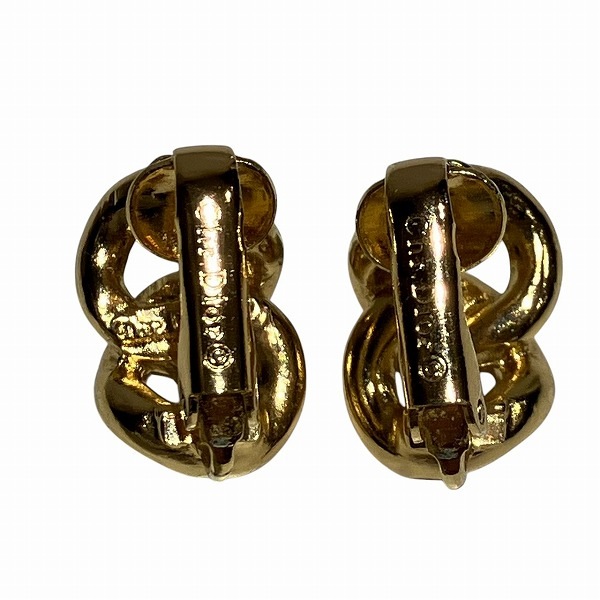 ディオール ゴールド×ブラック エナメル イヤリング レディース 【中古】