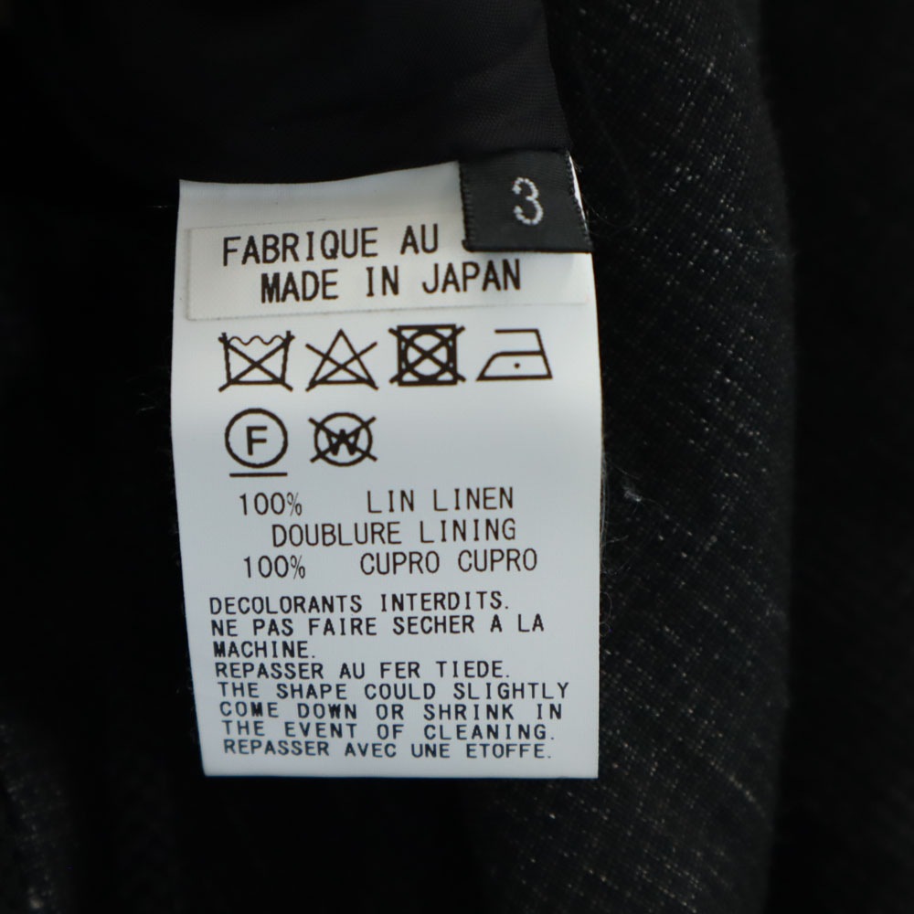 グランドワイ 日本製 リネンパンツ 3 グレー系 Ground Y YOHJI YAMAMOTO メンズ