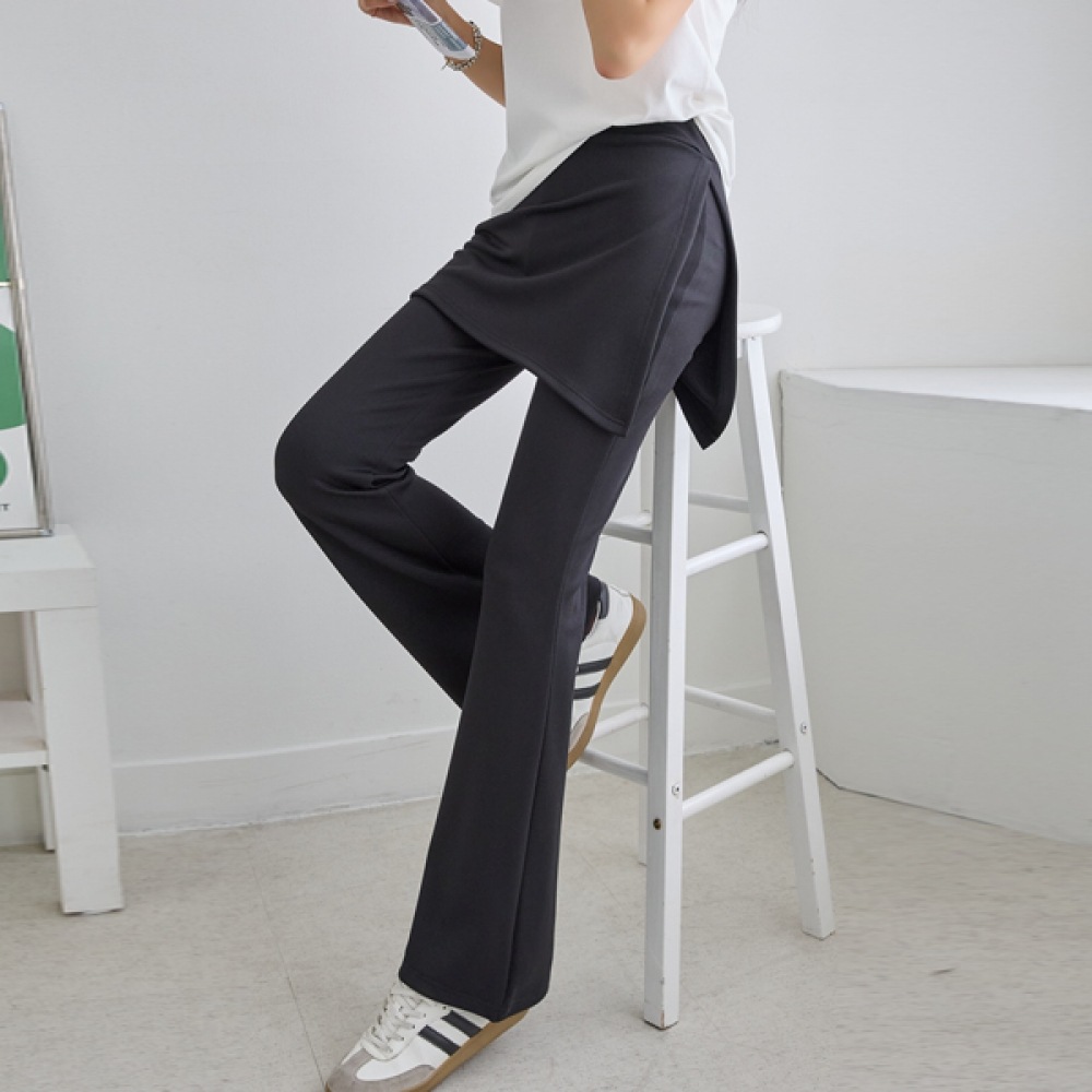 [ナーク21] (55~88) エラスティックブーツカットスカートパンツKO52-P-07