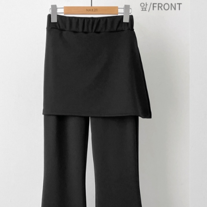 [ナーク21] (55~88) エラスティックブーツカットスカートパンツKO52-P-07