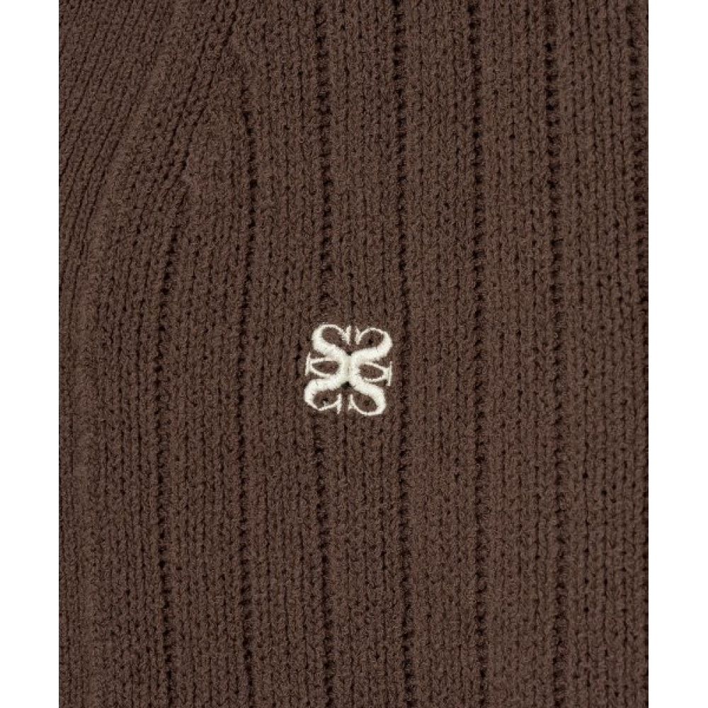 SATUR ファロオーバーサイズブークルカーディガンヘリテージブラウン