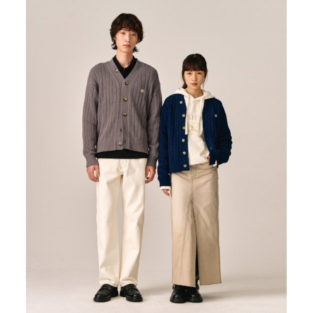 SATUR ファロオーバーサイズブークルカーディガンヘリテージブラウン