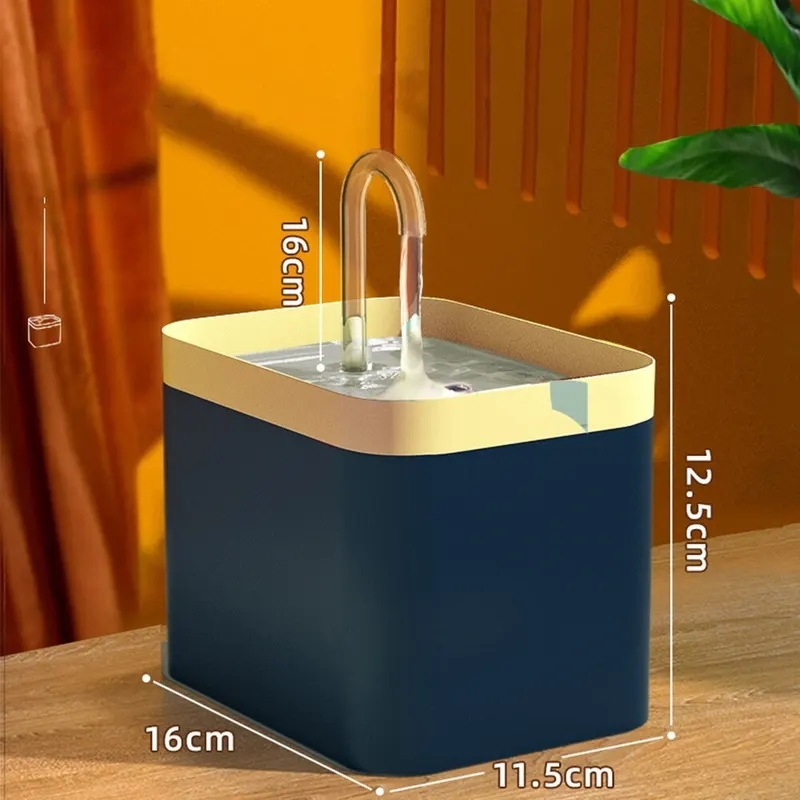 3営業日以内発送　ペット用ウォーターディスペンサー自動フィルター電気ミュート猫酒飲み1.5l再循環ろ過酒飲み猫水噴水用