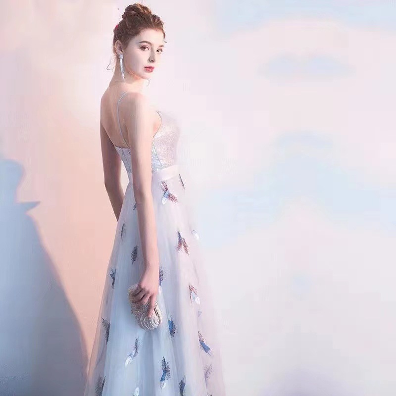 パーティードレス ロング マキシ 体型カバー 着痩せ 結婚式 薄手 セレモニー ワンピース aライン レース お呼ばれ 二次会 パーティー-818
