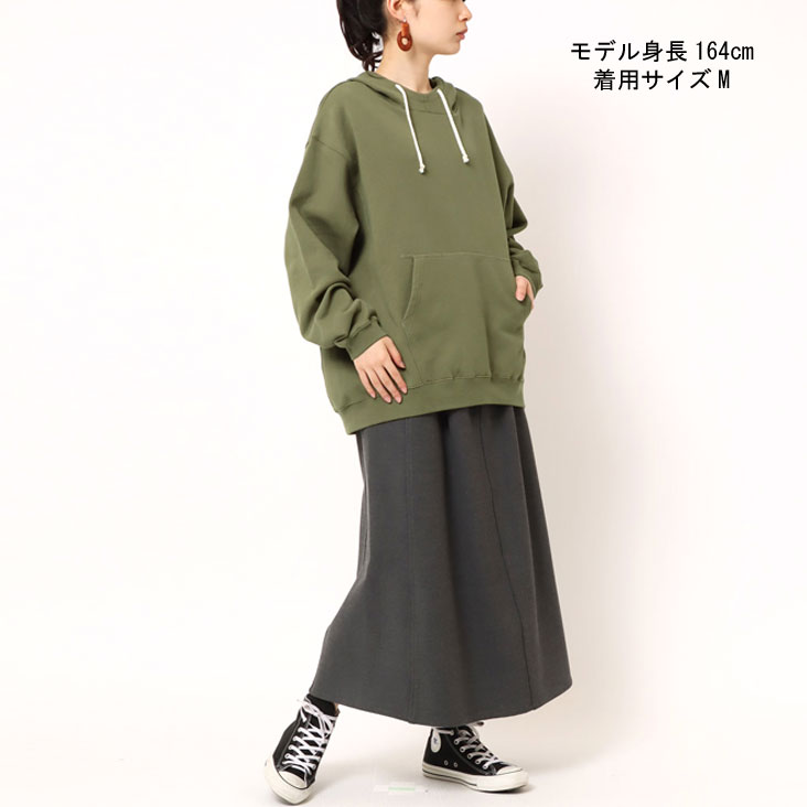 Cafetty カフェッティ ハイネックフードパーカー パーカー ハイネック プルオーバー フライス コクーンシルエット 長袖 ポケット フード CF-6075 CF6075 Cafetty カフェッティ ハイネックフードパーカー パーカー ハイネック プルオーバー フライス コクーンシルエット 長袖 ポケット フード CF-6075 CF6075