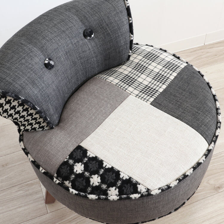 スツール パッチワーク ファブリック 椅子 チェア おしゃれ