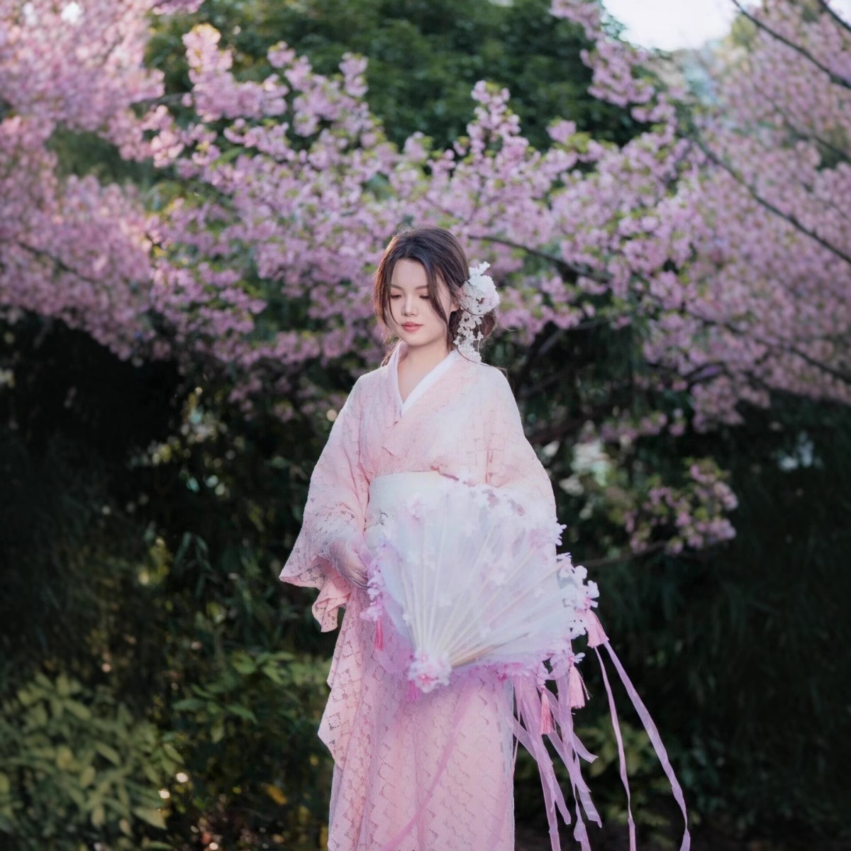 【送.料.無.料.急速発送】浴衣夏のピンクレース浴衣桜の季節ワンピース