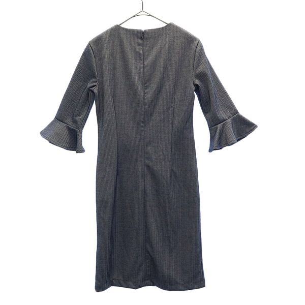 未使用 総柄 長袖 ワンピース グレー系 レディース 未使用 総柄 長袖 ワンピース グレー系 レディース