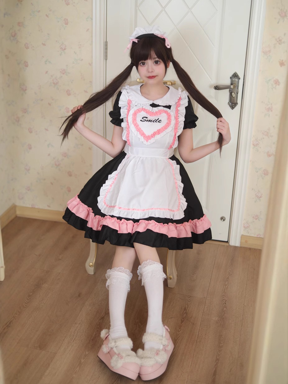 オリジナル新製品純愛かわいいメイド服かわいい日本のロリータ少女二次元メイドメイド制服