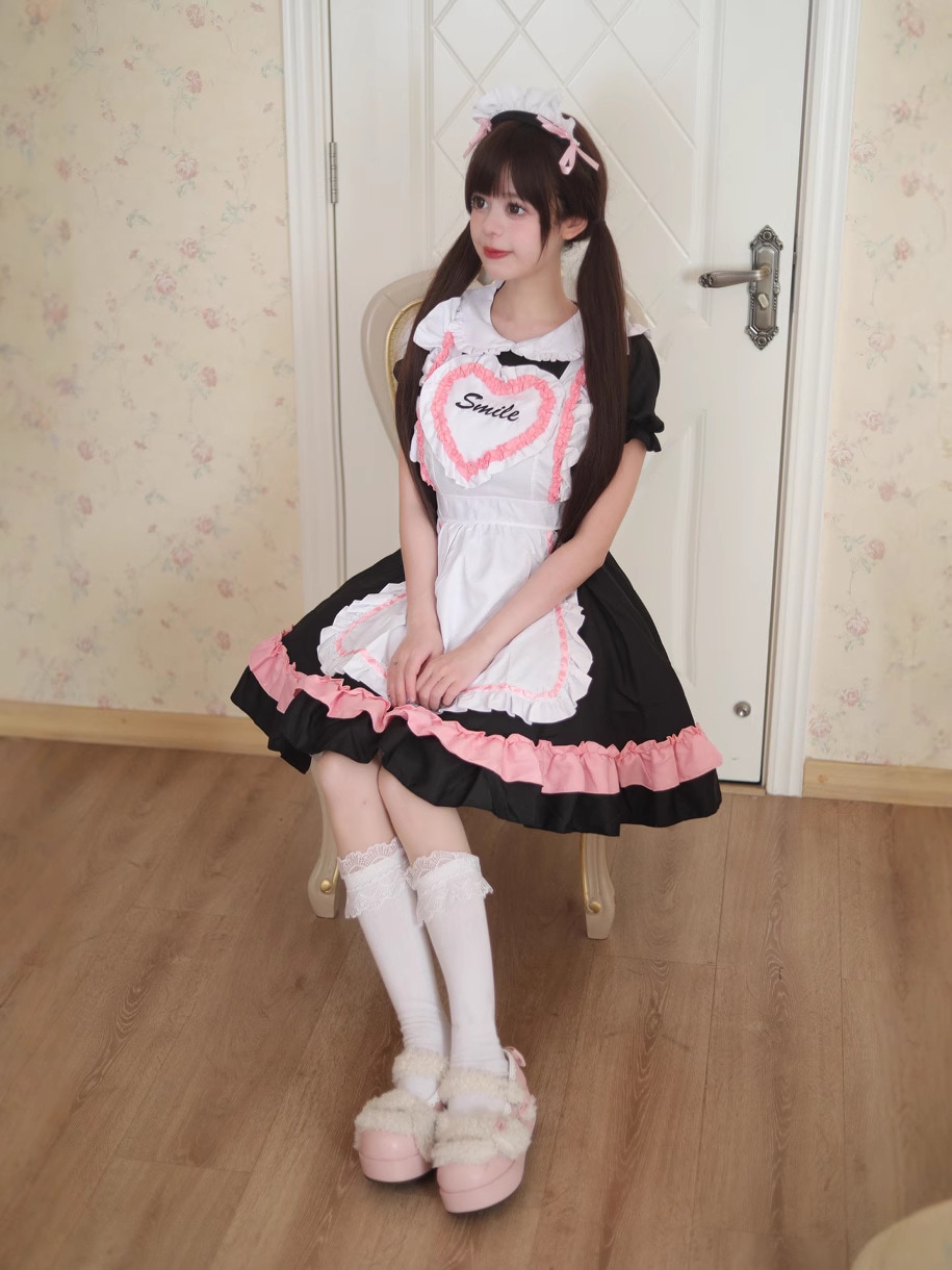 オリジナル新製品純愛かわいいメイド服かわいい日本のロリータ少女二次元メイドメイド制服