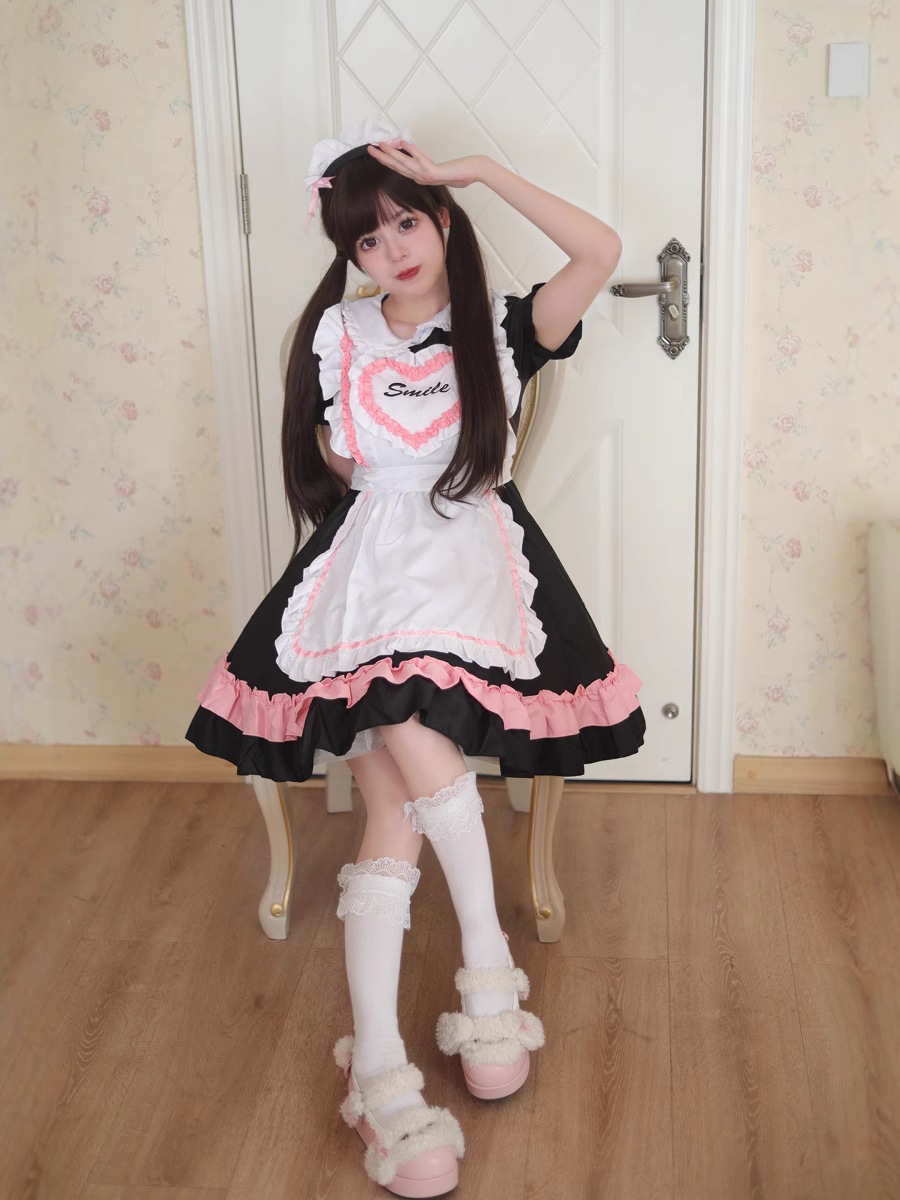オリジナル新製品純愛かわいいメイド服かわいい日本のロリータ少女二次元メイドメイド制服