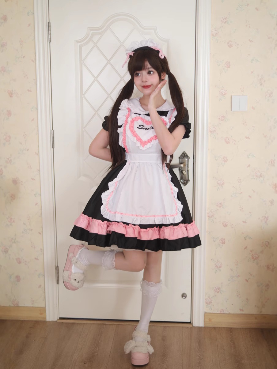 オリジナル新製品純愛かわいいメイド服かわいい日本のロリータ少女二次元メイドメイド制服