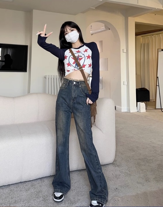レディース パンツ ボトムス デニム Gパン ワイドパンツ デニムパンツ フルレングス ワイド ブーツカット ファスナー ポケット ハイウエスト ブルーデニム 大人可愛い シンプル カジュアル