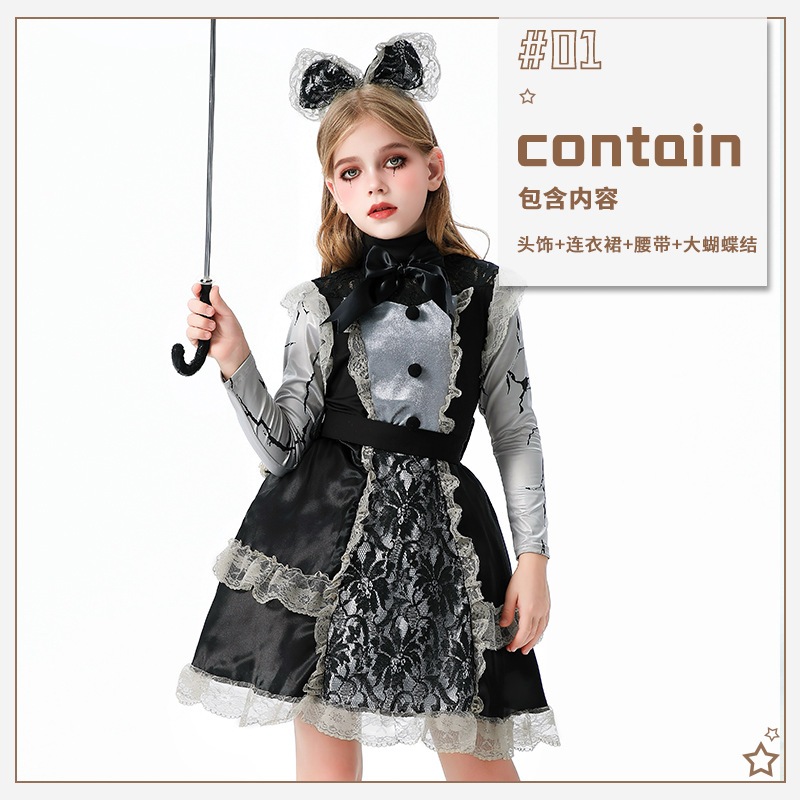 ハロウィン 子供用 コスチューム コスプレ ホラー ドレス 魔女 ピエロ 子供服 面白い コスチューム カーニバル パフォーマンス コスチューム