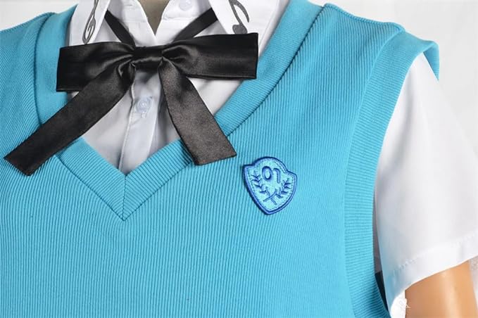 初音ミク コスプレ衣装 髪飾り付き 16th Anniversary MIKU はつね 制服 全セット コスチューム 可愛い 撮影 レディース クリスマス ハロウィン 学園祭