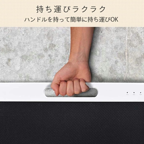 パネルヒーター 足元ヒーター 200W 薄型 コンパクト マグネット＆スタンドの2WAY仕様 SP-PH23