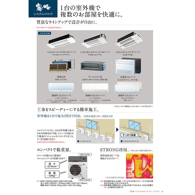 MSZ-5621GXAS-W【室外機のみ】エアコン主に18畳GXASシリーズ霧ヶ峰ピュアホワイトルームエアコン室外機別売り2021年モデル