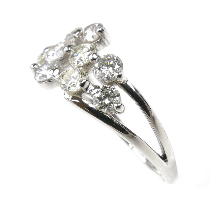 Pt900プラチナ ダイヤ リング・指輪 ダイヤモンド1.028ct 12号 3.6g レディース 中古 Pt900プラチナ ダイヤ リング・指輪 ダイヤモンド1.028ct 12号 3.6g レディース 中古