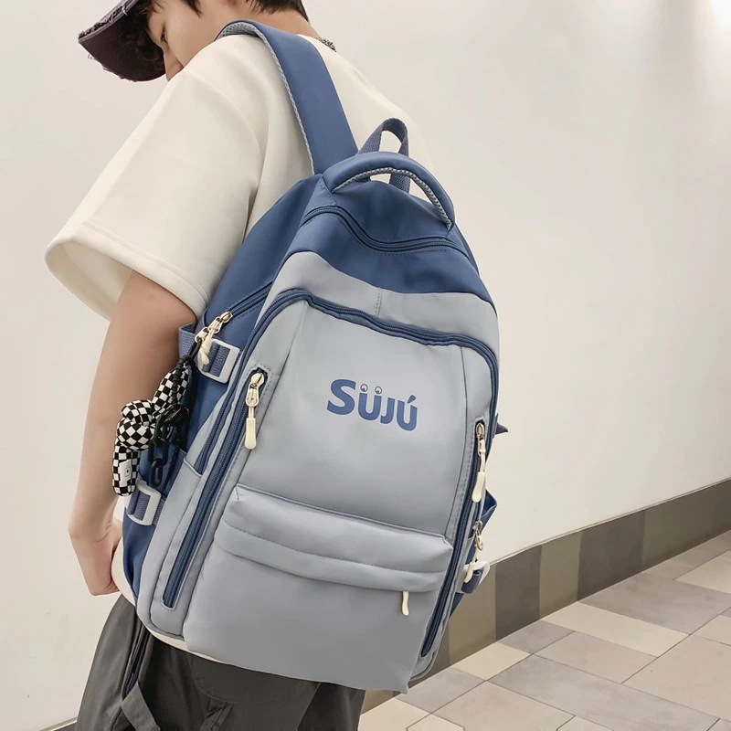 韓国ファッション ins シンプル 可愛い 学生 通学カバン カジュアル 質感 高級感 バックパック 花柄 大容量 軽量 リュック ショルダーバッグ