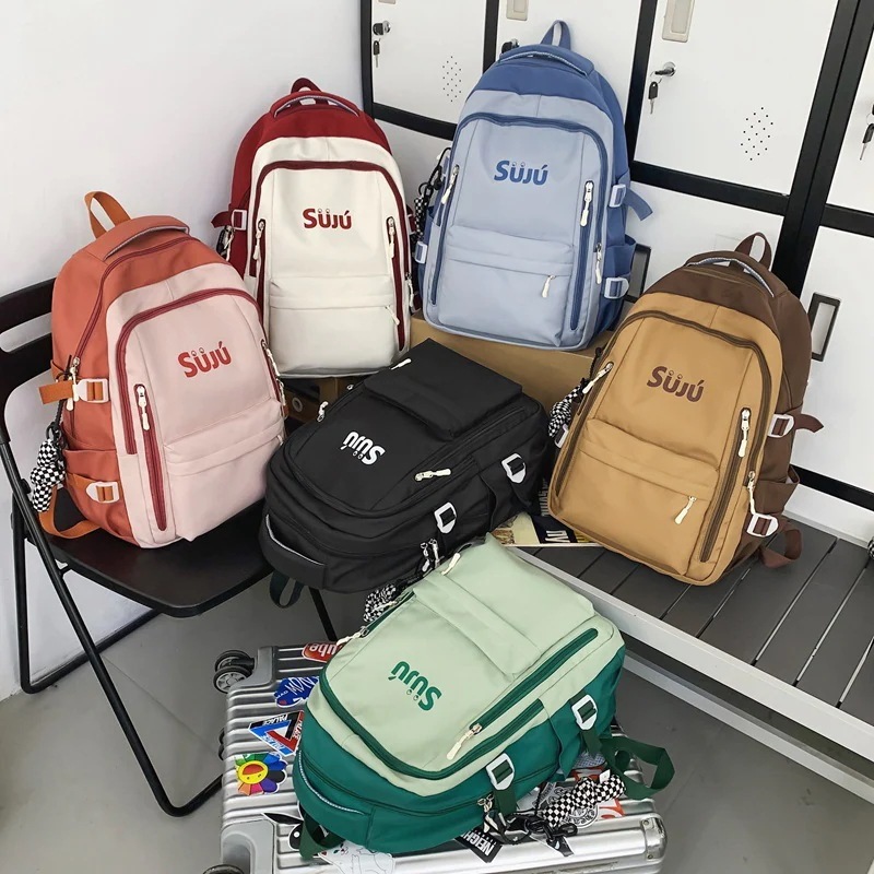 韓国ファッション ins シンプル 可愛い 学生 通学カバン カジュアル 質感 高級感 バックパック 花柄 大容量 軽量 リュック ショルダーバッグ